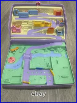 Vintage 1989 Polly Pocket Purple Jewel Case Playset With Figures Cars Animals EC Vintage 1989 Polly Pocket Purple Jewel Case Playset With Figures Cars Animals EC