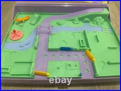 Vintage 1989 Polly Pocket Purple Jewel Case Playset With Figures Cars Animals EC Vintage 1989 Polly Pocket Purple Jewel Case Playset With Figures Cars Animals EC