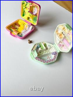 Vintage 1990 Bluebird Polly Pocket Lot Of 2 School & Zoo With Figures! Read