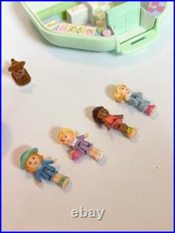 Vintage 1990 Bluebird Polly Pocket Lot Of 2 School & Zoo With Figures! Read
