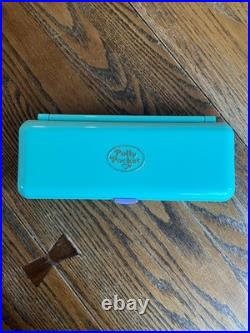 Vintage 1990 Bluebird Polly Pocket Pencil Case Play-set Teal Pencil Case