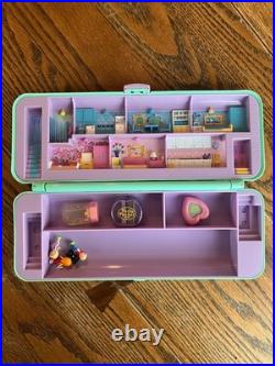 Vintage 1990 Bluebird Polly Pocket Pencil Case Play-set Teal Pencil Case