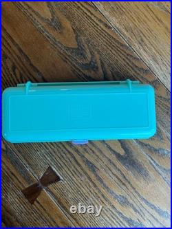 Vintage 1990 Bluebird Polly Pocket Pencil Case Play-set Teal Pencil Case