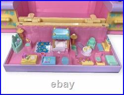 Vintage 1990 Polly Pocket Pyjama Party Dressing Table Vanity Playset Bluebird