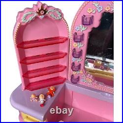 Vintage 1990 Polly Pocket Pyjama Party Dressing Table Vanity Playset Bluebird