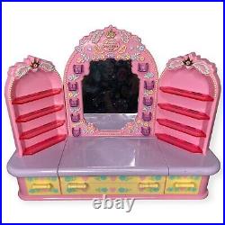 Vintage 1990 Polly Pocket Pyjama Party Dressing Table Vanity Playset Bluebird