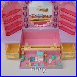 Vintage 1990 Polly Pocket Pyjama Party Dressing Table Vanity Trinket Bluebird