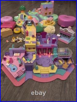 Vintage 1990's Polly Pocket Lot Bluebird Compacts, Houses, Figures & Accessories