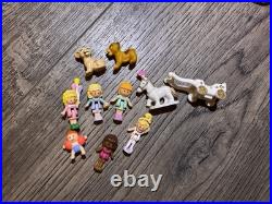 Vintage 1990's Polly Pocket Lot Bluebird Compacts, Houses, Figures & Accessories