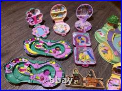 Vintage 1990's Polly Pocket Lot Bluebird Compacts, Houses, Figures & Accessories