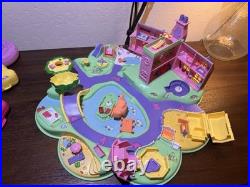 Vintage 1990's Polly Pocket Lot Bluebird Compacts, Houses, Figures & Accessories