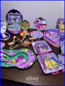 Vintage 1990's Polly Pocket Lot Bluebird Compacts, Houses, Figures & Accessories