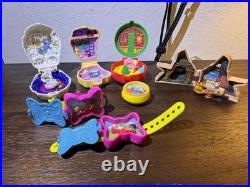 Vintage 1990's Polly Pocket Lot Bluebird Compacts, Houses, Figures & Accessories