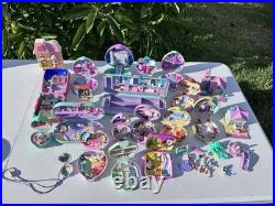 Vintage 1990's Polly Pocket Lot Compacts, 21 Houses, Figures & Access 65+ Item
