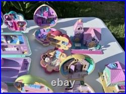Vintage 1990's Polly Pocket Lot Compacts, 21 Houses, Figures & Access 65+ Item