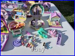 Vintage 1990's Polly Pocket Lot Compacts, 21 Houses, Figures & Access 65+ Item