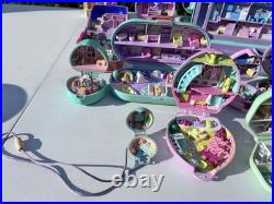 Vintage 1990's Polly Pocket Lot Compacts, 21 Houses, Figures & Access 65+ Item