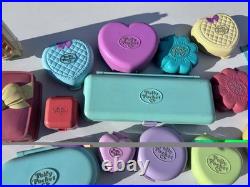Vintage 1990's Polly Pocket Lot Compacts, 21 Houses, Figures & Access 65+ Item