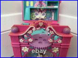 Vintage 1991 Polly Pocket Fun Time Clock RARE Pink Glitter Variation Working
