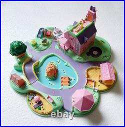 Vintage 1991 Polly Pocket Polly's Dream World with 6 Dolls, 10 Animals, & Car