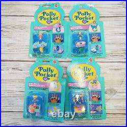 Vintage 1991 Polly Pocket Ring Lot Of 4