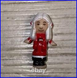 Vintage 1991 Polly Pocket Santa's Shop Figure Set Of 5 Rare COLLECTABLE