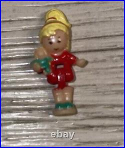 Vintage 1991 Polly Pocket Santa's Shop Figure Set Of 5 Rare COLLECTABLE