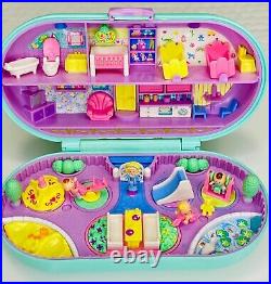 Vintage 1992 Bluebird Polly Pocket Baby Stampin Playground Stamp Playset Compact