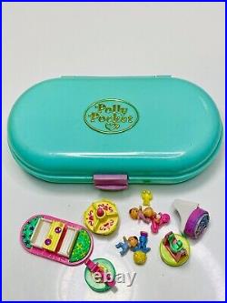 Vintage 1992 Bluebird Polly Pocket Baby Stampin Playground Stamp Playset Compact