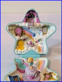 Vintage 1992 Bluebird Polly Pocket Fairy Wishing World Star Compact 100% Comp