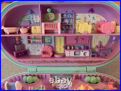 Vintage 1992 Polly Pocket Babysitting Stamper Playground Bluebird With Figures