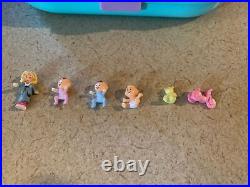 Vintage 1992 Polly Pocket Babysitting Stamper Playground Bluebird With Figures