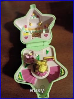 Vintage 1992 Polly Pocket Bathing Beauty Pageant Queen with Star Case by Bluebird