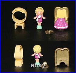 Vintage 1992 Polly Pocket Bathing Beauty Pageant Ring & Ring Case