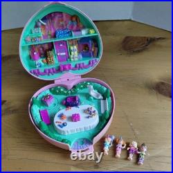Vintage 1992 Polly Pocket Partytime Stampers 3 Stampers 4 figures No Cak G2U