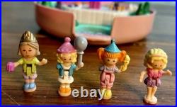 Vintage 1992 Polly Pocket Partytime Stampers 3 Stampers 4 figures No Cak G2U