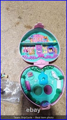 Vintage 1992 Polly Pocket Partytime Stampers 3 Stampers 4 figures No Cak G2U