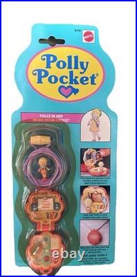 Vintage 1992 Polly Pocket Polly In Her Music Room Locket New Sealed Complete
