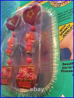 Vintage 1992 Polly Pocket Princess Yasmin's Dangly Earrings, Unopened COMPLETE