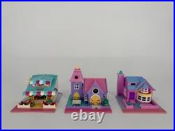 Vintage 1993 Bluebird Polly Pocket Lot Pizzeria Wedding Chapel Bay Window Light