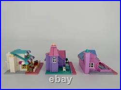 Vintage 1993 Bluebird Polly Pocket Lot Pizzeria Wedding Chapel Bay Window Light