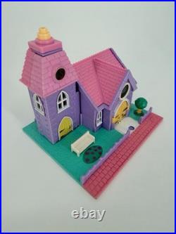 Vintage 1993 Bluebird Polly Pocket Lot Pizzeria Wedding Chapel Bay Window Light