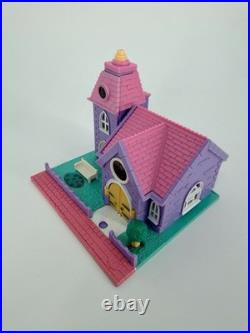 Vintage 1993 Bluebird Polly Pocket Lot Pizzeria Wedding Chapel Bay Window Light