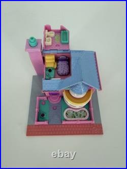 Vintage 1993 Bluebird Polly Pocket Lot Pizzeria Wedding Chapel Bay Window Light