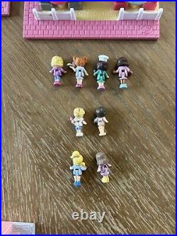 Vintage 1993 Polly Pocket Complete Toy Shop Beach Cafe Pizzeria with dolls