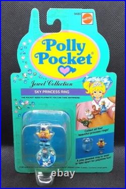 Vintage 1993 Polly Pocket Jewel Collection Sky Princess Ring NOC