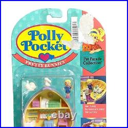 Vintage 1993 Polly Pocket Pet Parade Pretty Bunnies Compact New Rare! 10633 Vintage 1993 Polly Pocket Pet Parade Pretty Bunnies Compact New Rare! 10633