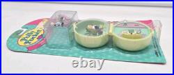 Vintage 1994 Bluebird Polly Pocket 50s Diner Ring Case Compact, Sealed Complete