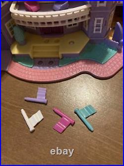 Vintage 1994 Polly Pocket Bluebird Toys Magical Mansion Near Complete, 4 Flags
