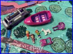 Vintage 1994 Polly Pocket Light Up Magical Mansion Figures Horse Car Boat Mat ++ Vintage 1994 Polly Pocket Light Up Magical Mansion Figures Horse Car Boat Mat ++
